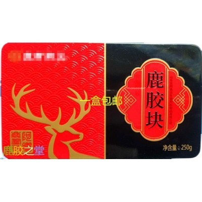 中药材 鹿胶 鹿角胶250克一盒简装散片另售龟甲胶免费磨粉