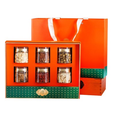 送客户滋补品西洋参多拼礼盒高级感伴手礼石斛春节礼品批发送长辈