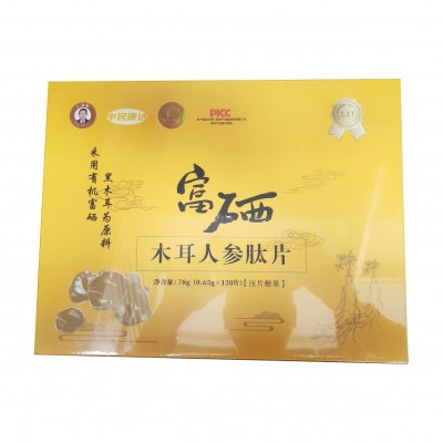 中民康达 富硒木耳人参肽片 0.65g/片×30片/瓶×4瓶