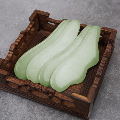 厂家供应岫岩玉刮痧片 面部脸部刮脸背部石刮痧片 云朵刮痧板批发