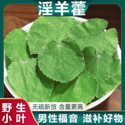 野生淫羊藿正品甘肃中药水岷县正宗小叶淫羊藿中药材一件起批包邮