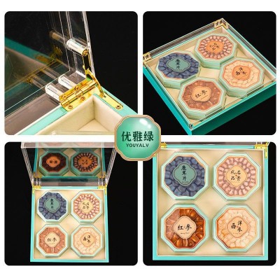 东北鹿茸红参片西洋参片礼盒套包装盒皮石斛四宝礼盒年节礼品