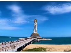 一念心清净，心似莲花开！来三亚一定要拜南海观音！祈愿平安健康 #vlog旅游 (123播放)