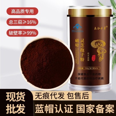 长白山灵芝孢子粉破壁灵芝粉批发有机灵芝孢子粉小蓝帽林芝袍子粉