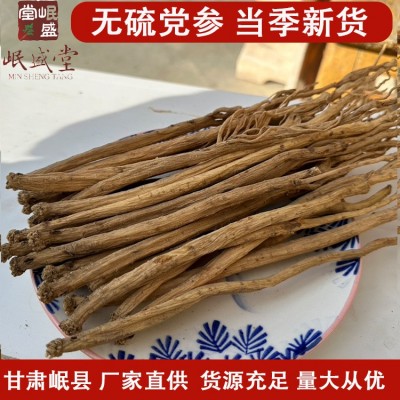甘肃岷县无硫新货党参中药材批发大量现货散装发货 一件代发