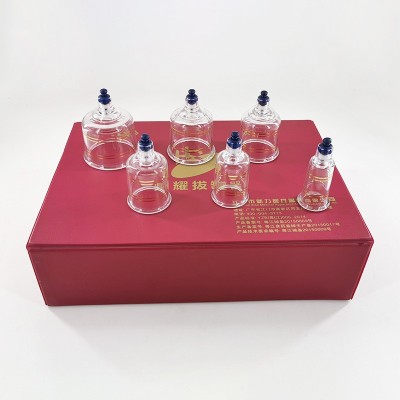 PC19头真空拔罐器 家用套装抽气式拔火罐 塑胶无火拨罐器生产厂家