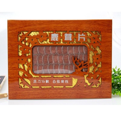 供应东北吉林特产鹿茸礼盒泡酒鹿茸片礼盒单窗双窗鹿茸片批发茸片