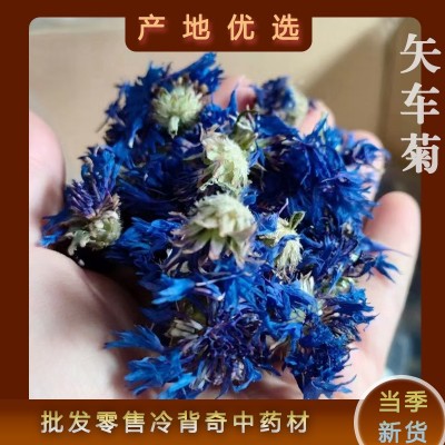 新货矢车菊干花散装蓝芙蓉矢车菊花丝大货批发花茶蓝宝石花片花头