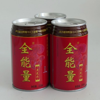 全能量灵芝水易拉罐装明目去火不含糖零蔗糖