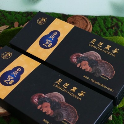 源头厂家瑞芝堂灵芝黑茶大量现货量大从优