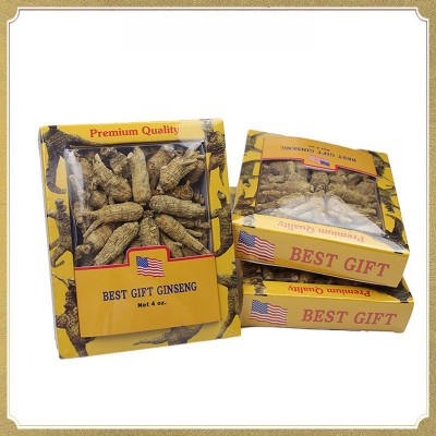 美国花旗参113克礼盒装 西洋参1.5g原丛 美国花旗参礼盒 代切片