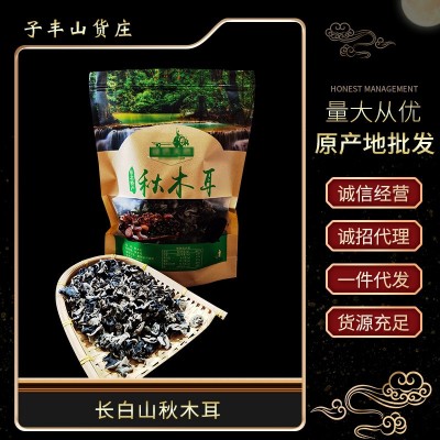 东北长白山黑木耳 干木耳秋耳椴木耳长白山特产源产地直供批发