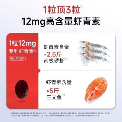 五个博士虾青素胶囊雨生红球藻白番茄凝胶 Astaxanthin capsules