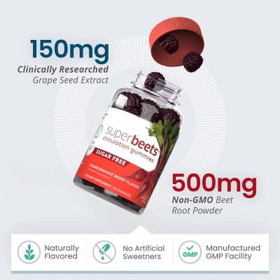 外贸跨境TK亚马逊甜菜根软糖 Beetroot gummies 葡萄籽工厂OEM