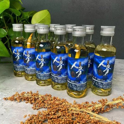 金跃五行酒 长白山人参酒10瓶装纯粮食酒人参酒小瓶装礼盒装整箱