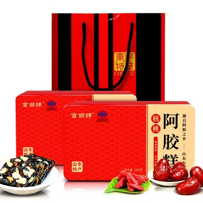 工厂批发阿胶糕固元糕膏山东东阿特产即食阿胶500克手工ejiao