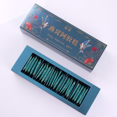 厂家批发阿胶固元糕手工阿胶糕 即食阿胶糕 燕窝阿胶糕礼盒240g