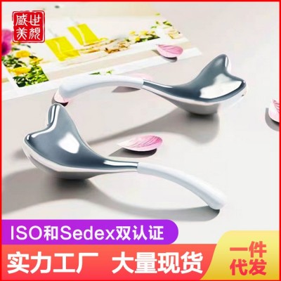 冰波球亚马逊不锈钢美人鱼按摩仪不锈钢源头工厂冰球冰敷美容勺