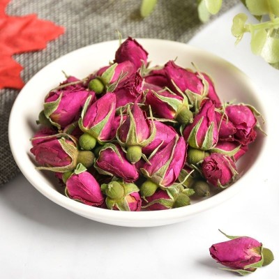 产地墨红玫瑰花50g罐装药食同源 泡茶批发代发零售养生茶调理