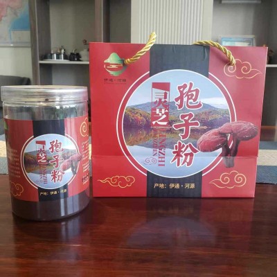 灵芝孢子粉产地直发自产自销袍子粉河源1斤装特产礼盒天然中药
