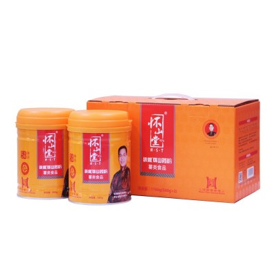 怀山堂 铁棍山药粉五年陈臻品580g*2罐礼盒装淮山健脾胃代餐非遗