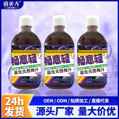 益生元西梅纤维果饮饮料果汁膳食纤维解油腻益生元浓缩西梅汁批发