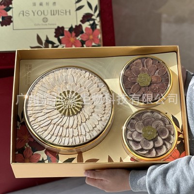 金典繁花三拼礼盒滋补品佳节送礼养生滋补品花旗参红参鹿茸伴手礼