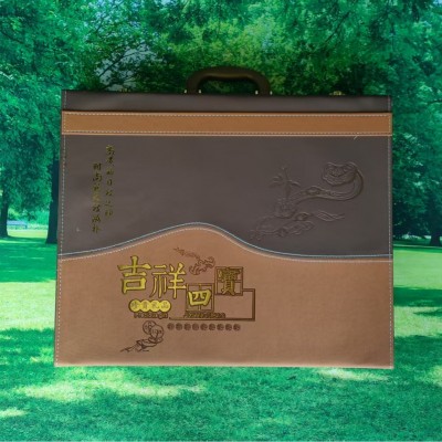 吉林长白山高档四宝礼盒林下灵芝人参鹿茸鹿鞭