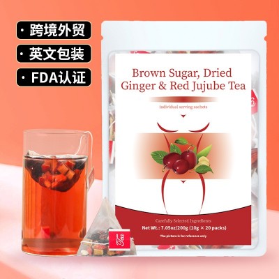 Brown Sugar Dried Ginger Red Jujube Tea红糖黑糖姜枣茶 非内销