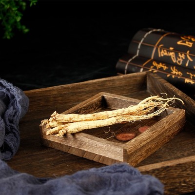 长白上小白参随手礼 长白山整枝原皮生晒参白参 干参东北人参