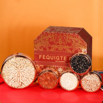 滋补好物五拼礼盒西洋参黄芪党参红参黑枸杞礼盒中秋礼品