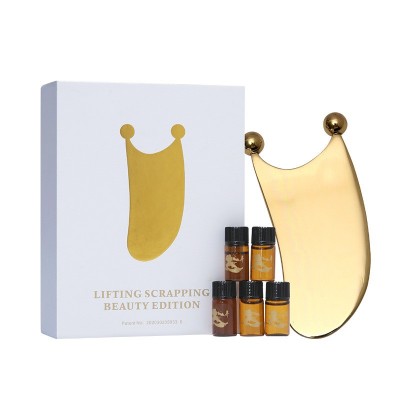 锦博蓝全黄铜刮痧板纯铜颈椎背部全身体美容院按摩产品可加工