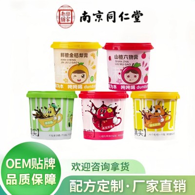 权鹊堂桶装秋梨膏正品无添加古法熬制袋装山楂六物膏源头厂家