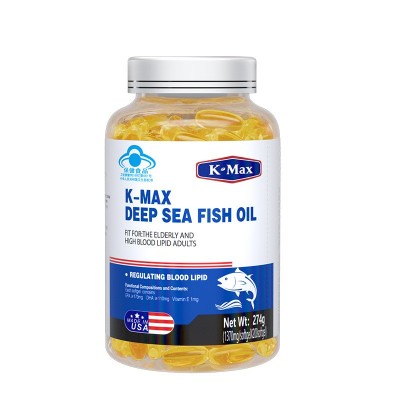 KMAX康麦斯深海鱼油200粒保健品调节血脂进口中老年人卵磷三高