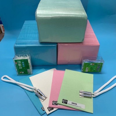 牙科齿科围巾 铺巾围兜一次性铺巾无系带式围巾 口腔围巾