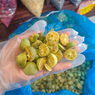 冻干青金桔散货网红柠檬金桔百香果茶大货供应冻干青桔干厂家批发
